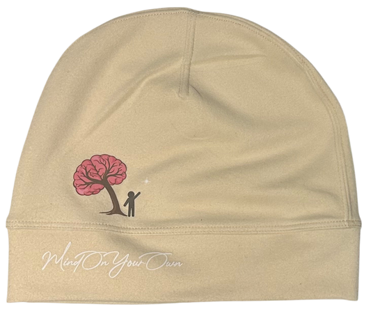 Beige MindOnYourOwn Skull Cap